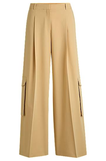 Relaxed Fit Stretch Cargo Trousers
