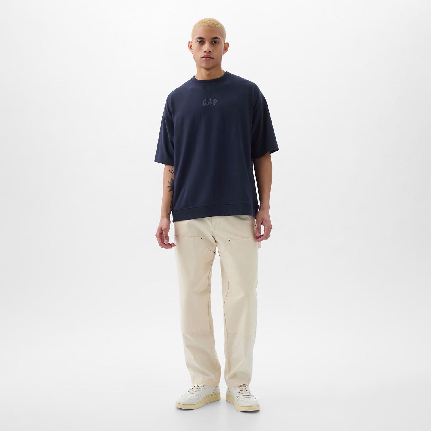 Тениска GAP Micro Logo Tee Navy Uniform Тъмно синьо | 857899-01, 1