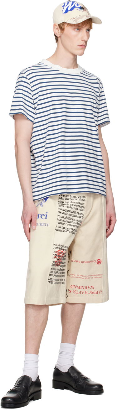 Къси панталони Marine Serre Marine Serre Regenerated Tote Bags Cargo Shorts Бежово | USH006A UWOV0009, 3