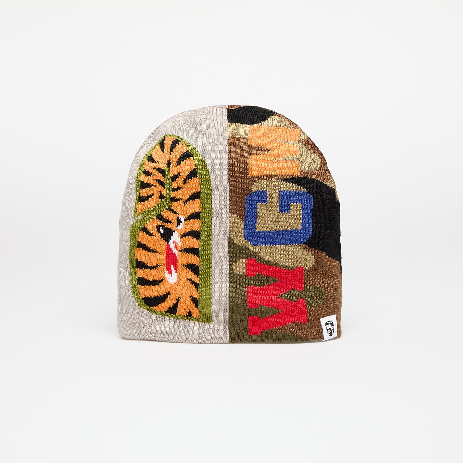 Шапка BAPE Shark Knit Hat Бежово | 001HTK701006M GRA, 1