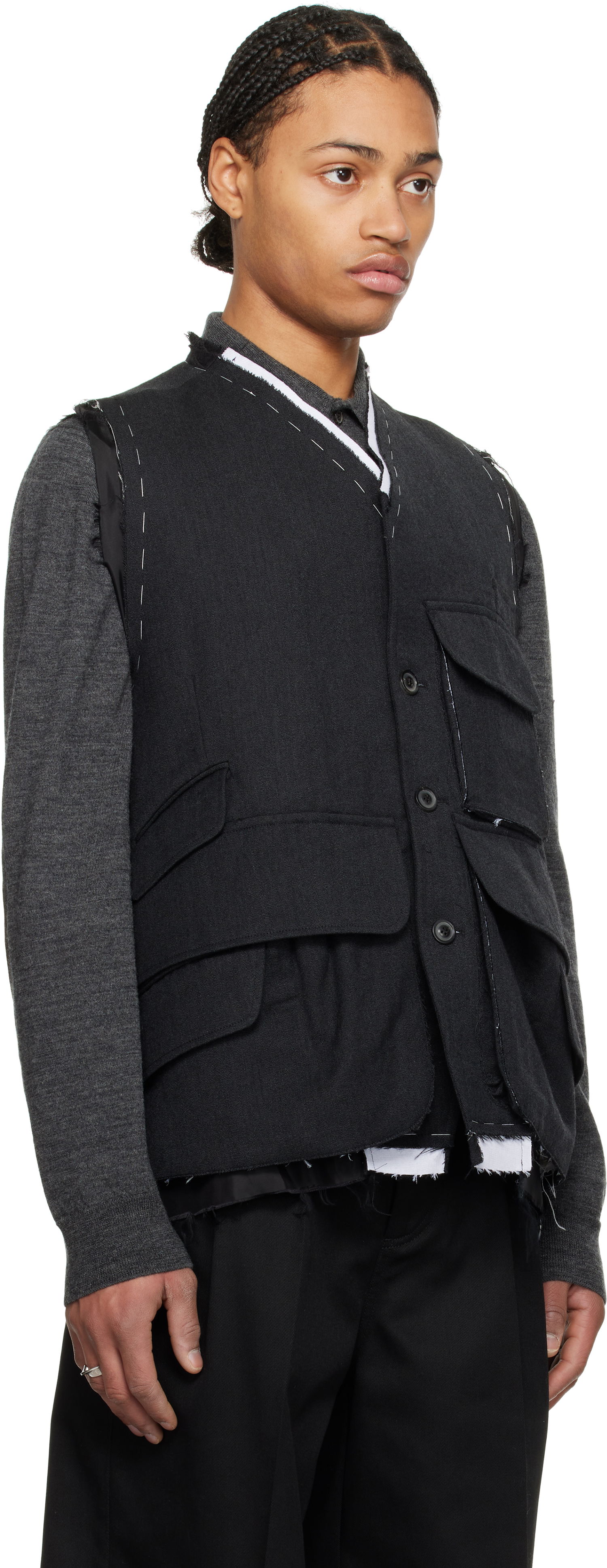 Жилетка Maison Margiela Maison Margiela Wool Vest Черно | S50FB0109 S44578, 1