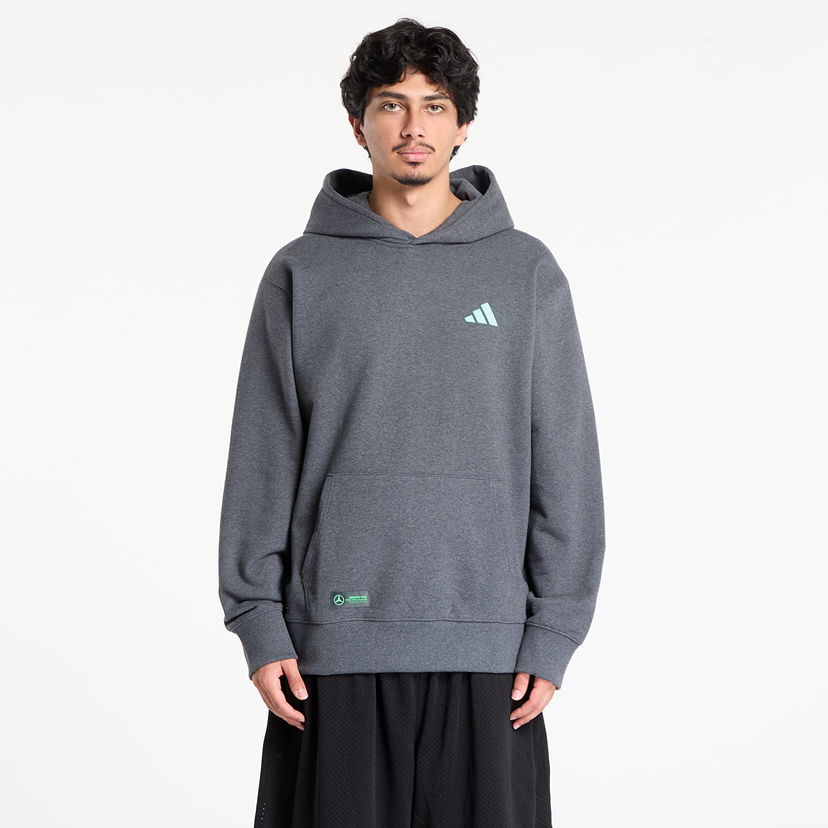 Суитчър adidas Performance Mercedes-AMG Petronas Formula One Team Premium Hoodie Сиво | JX8778