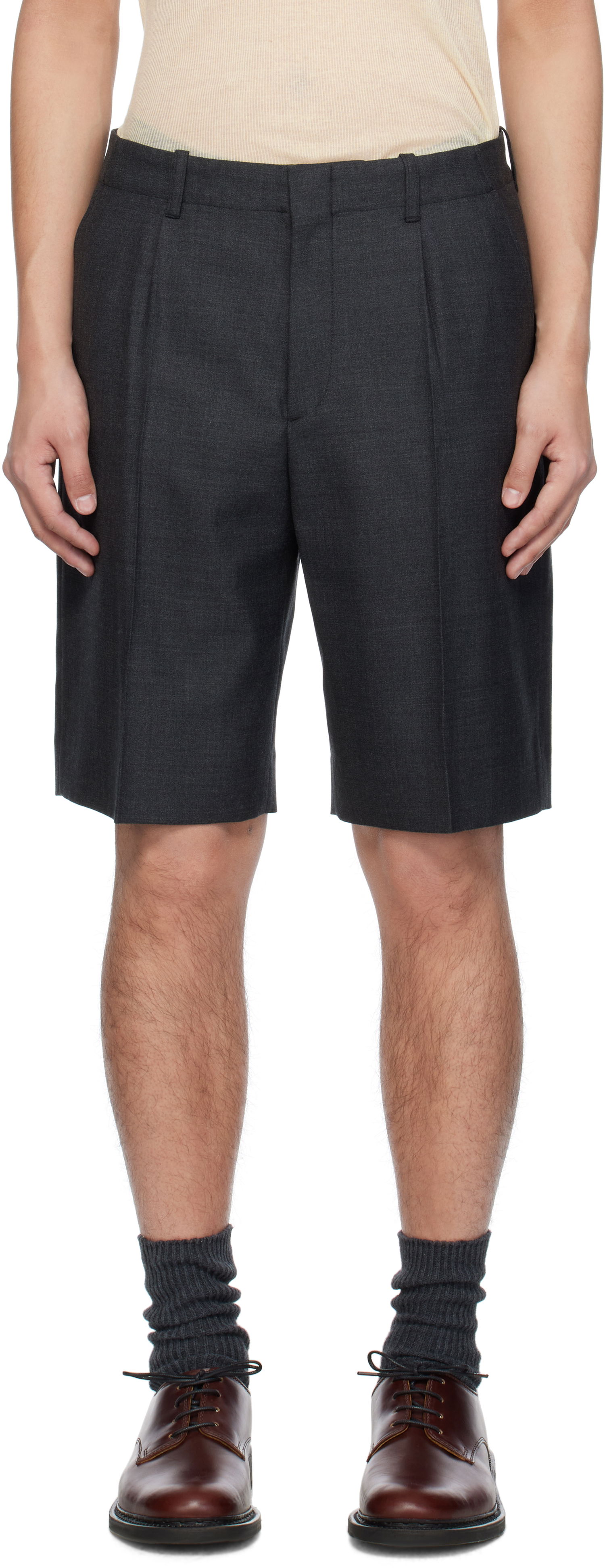 Къси панталони OUR LEGACY Our Legacy Borrowed Chino Shorts Сиво | M2254BPC, 0