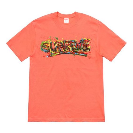 Тениска Supreme Paint Logo Graphic Tee Оранжево
 | SUP-SS20-278