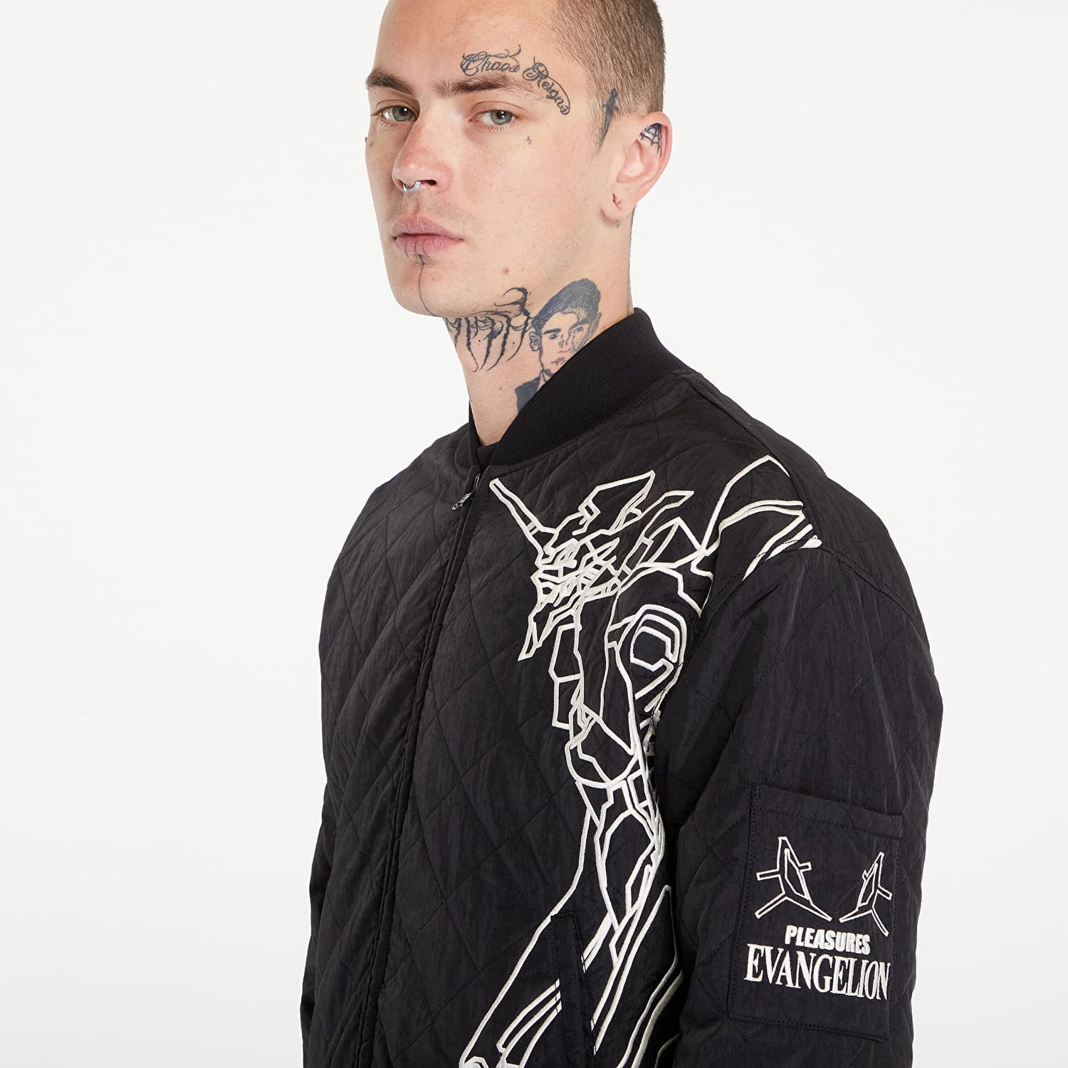Яке бомбър Pleasures Humanoid Reversible Bomber Black Черно | P24E009 BLACK, 1