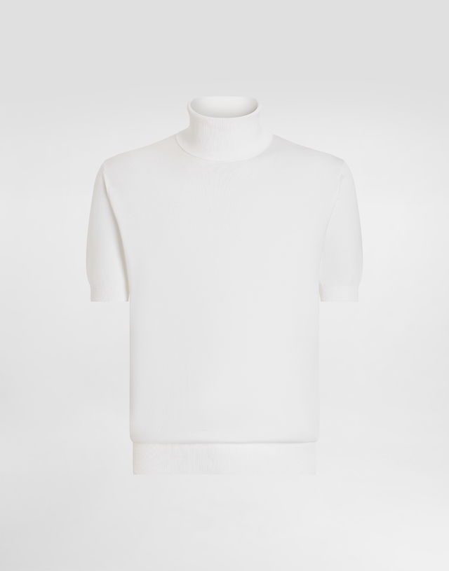 Dolce & Gabbana Short-Sleeved Cotton Turtleneck