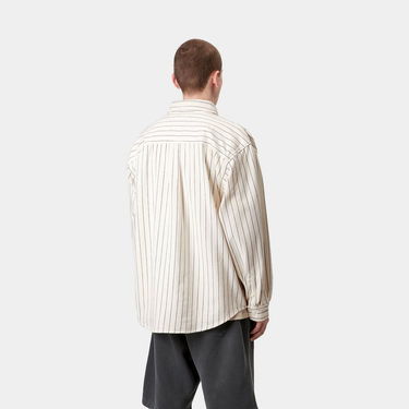 Риза Carhartt WIP Carhartt WIP Hendry Striped Shirt Jacket Бяло | I034827_6, 2