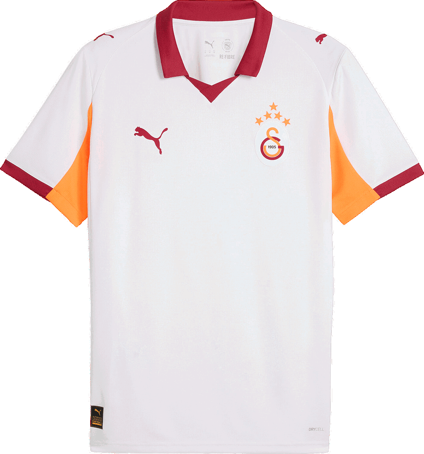 Фланелка Puma Galatasaray Away Football Jersey Replica w/o sponsor with Star 2025/26 DRYCELL Бяло | 948994-02