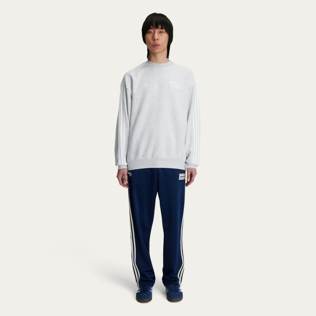 Суитчър adidas Performance Oversized Crew Sweatshirt Сиво | KK9137, 0