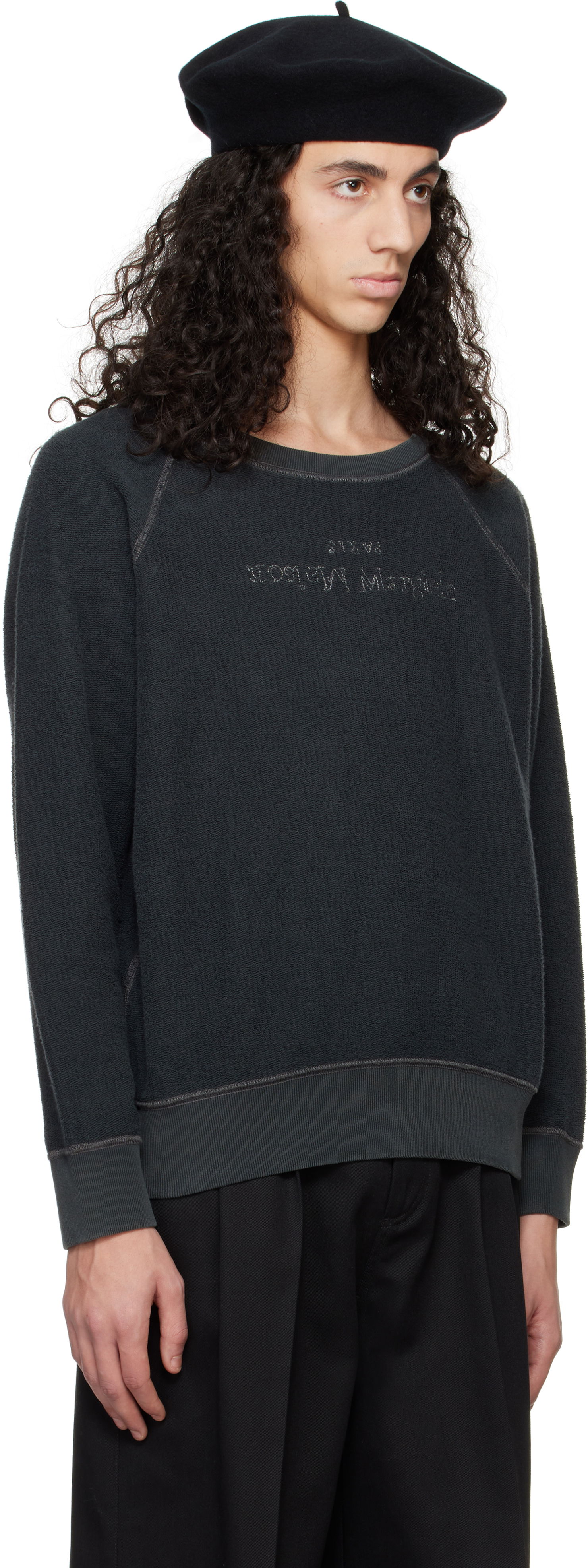 Пуловер Maison Margiela Maison Margiela Cotton Sweatshirt Черно | S50GU0228 M25021, 1