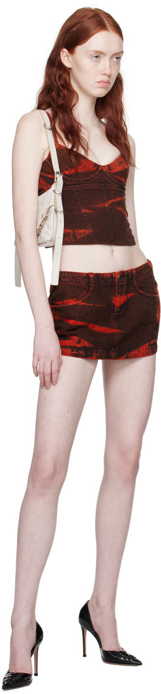 Пола Miaou Miaou Kiko Denim Tank Top Червено | 7075RWDRED, 3