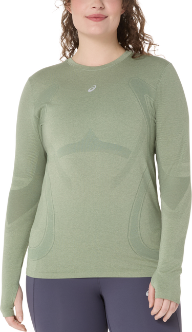 Тениска Asics Asics Road Seamless Long Sleeve Running Top Зелено | 2012d290-400, 0