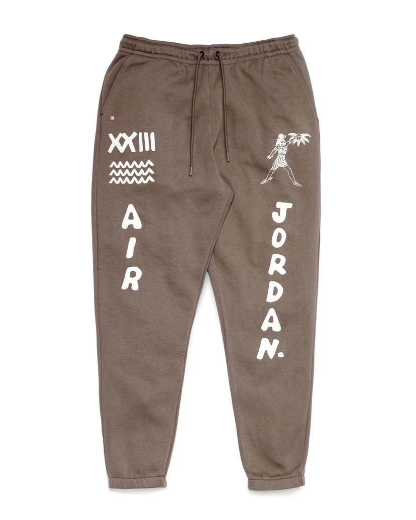 Спортни панталони Jordan Jordan x Umar Rashid Artist Series Flight Sweatpants Кафяво | DV7569-274