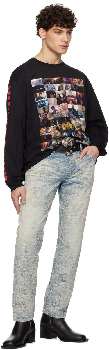 Тениска Diesel Photo Collage Long Sleeve T-Shirt Черно | A16491-0AKAK-9XX, 3