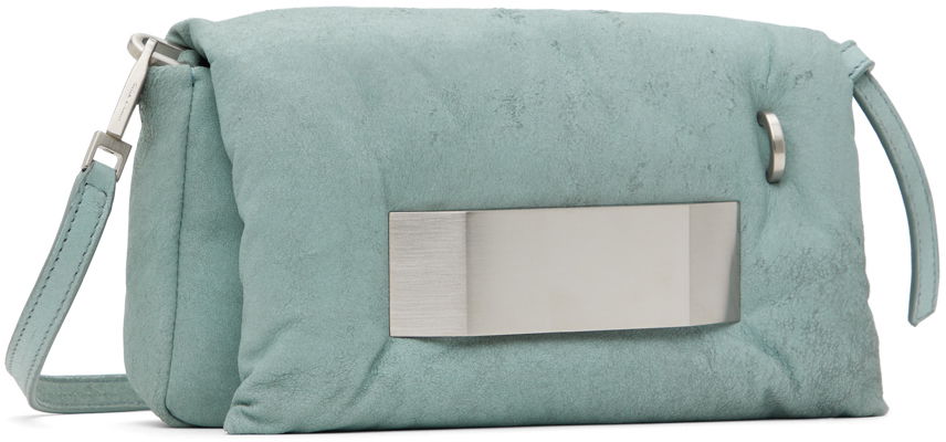 Чанта през рамо Rick Owens Rick Owens Porterville Pillow Griffin Bag Тюркоазено | RA02D0545 LBAPA, 1