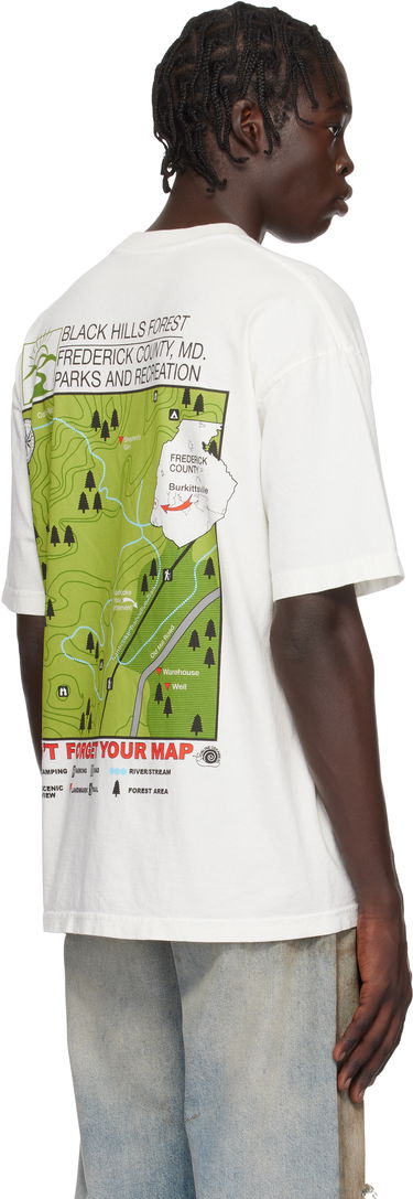 Тениска Online Ceramics Online Ceramics The Blair Witch 'Black Hills Forest Map' T-Shirt Бяло | Black Hills Forest Map Tee, 2