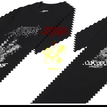 Тениска Neighborhood Anthrax I am the Law T-Shirt Черно | 232PCNH-ST03S-BLK, 0