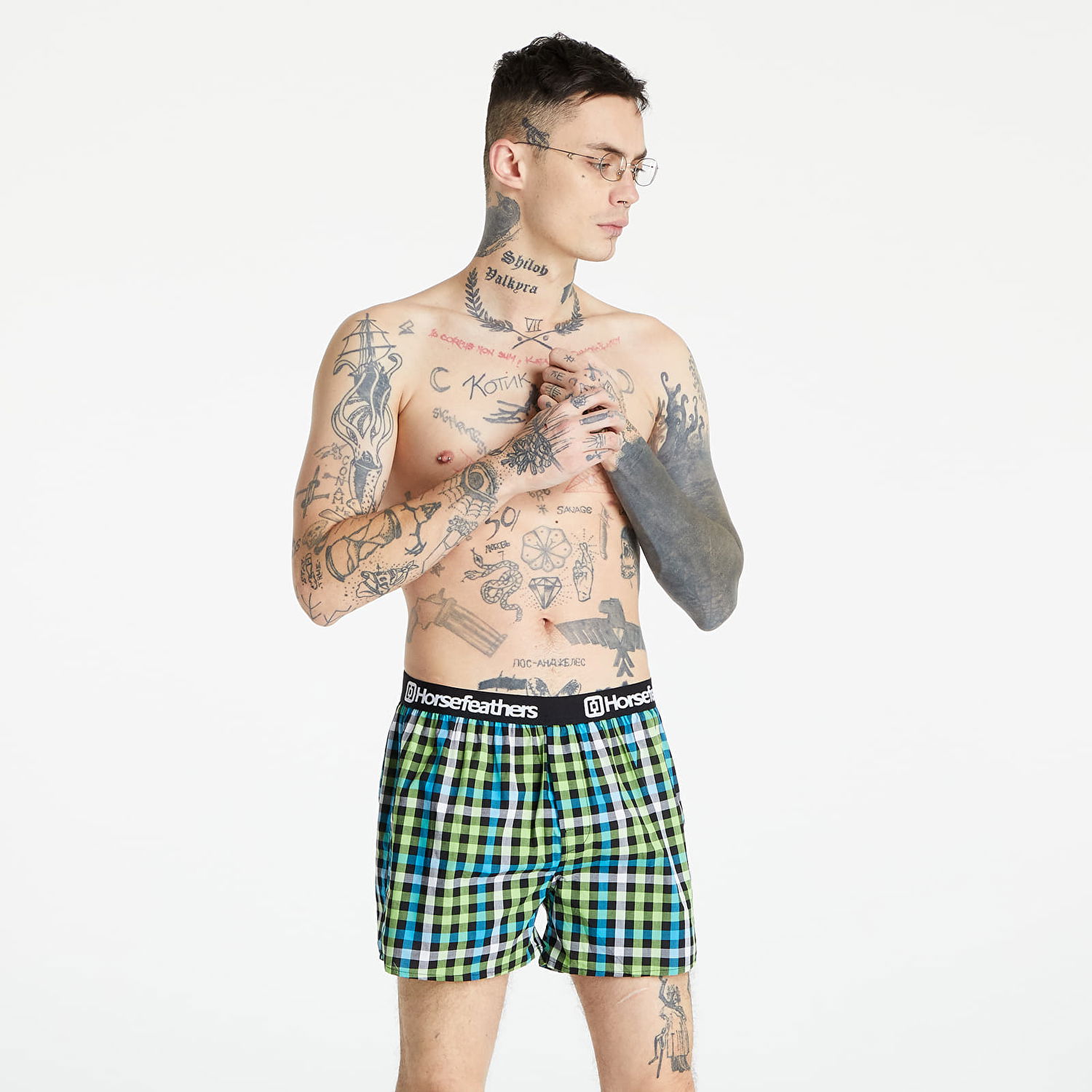 Боксерки Horsefeathers Clay Boxer Shorts Зелено | AM068D, 0