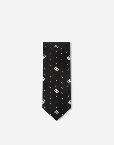 Аксесоари Dolce & Gabbana Dolce & Gabbana Logo Pattern Tie Черно | GT149EG0WPUX0800, 1