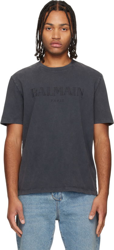 Тениска Balmain Vintage Balmain Embroidered T-shirt Сиво | FH1EG000BC72, 0
