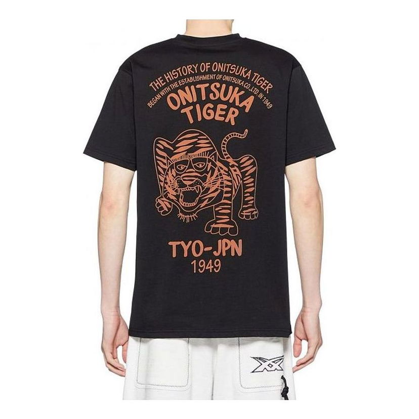 Тениска Onitsuka Tiger 3D Tiger Logo T-Shirt Черно | 2183B150-001