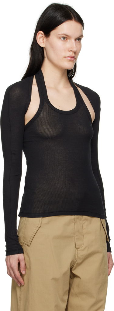 Потник Dion Lee Modular Halter Long Sleeve T-Shirt Оранжево
 | C3103R23, 4