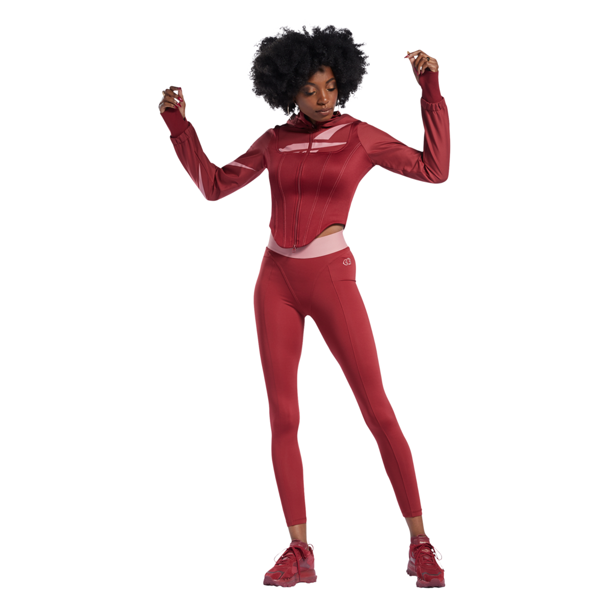 Комплект Reebok Reebok Cardi Tight Leggings Червено | HD4786, 0