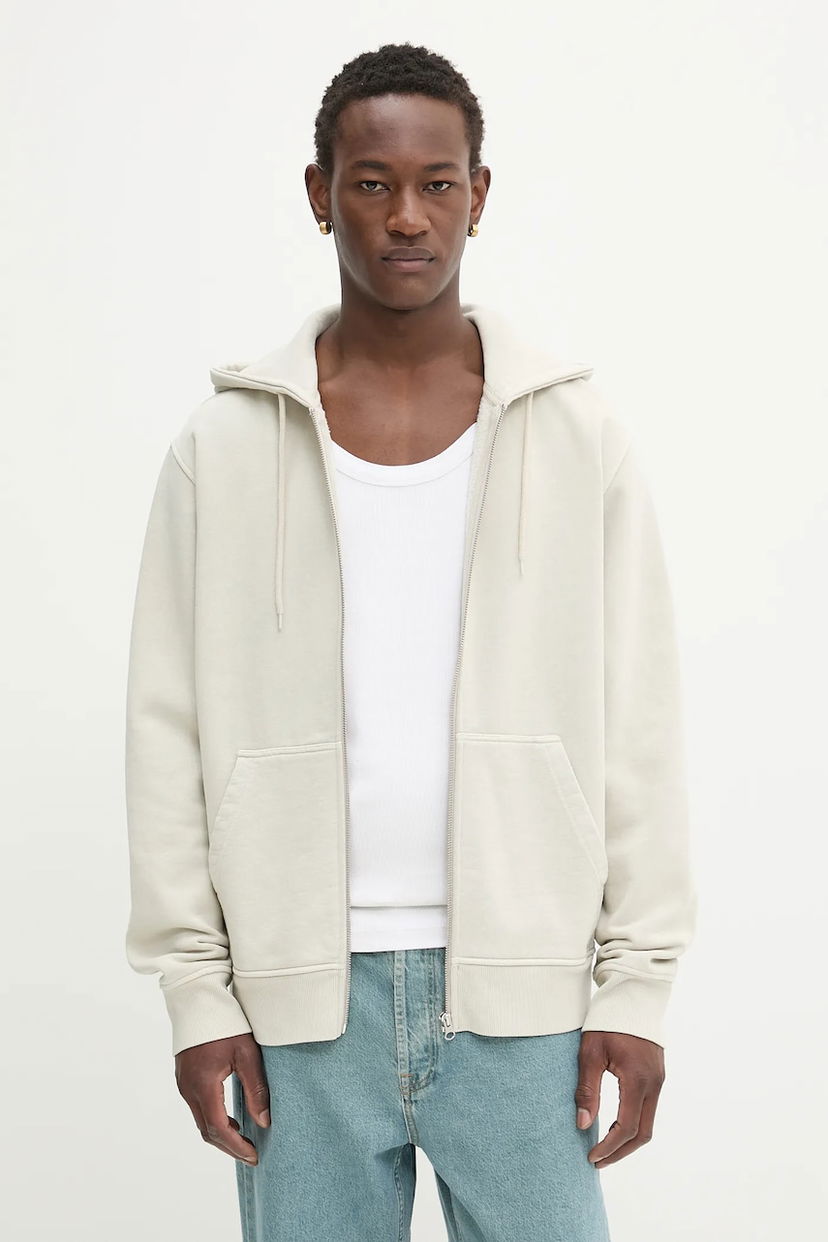 Суитчър Samsoe Samsoe Samsoe Samsoe SAPIGMENT Full-Zip Hoodie Бежово | M24300037