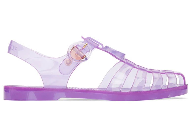 Кецове и обувки Gucci GG Fisherman Sandal Purple Clear Лилаво | 676970 JFM00 5305, 0
