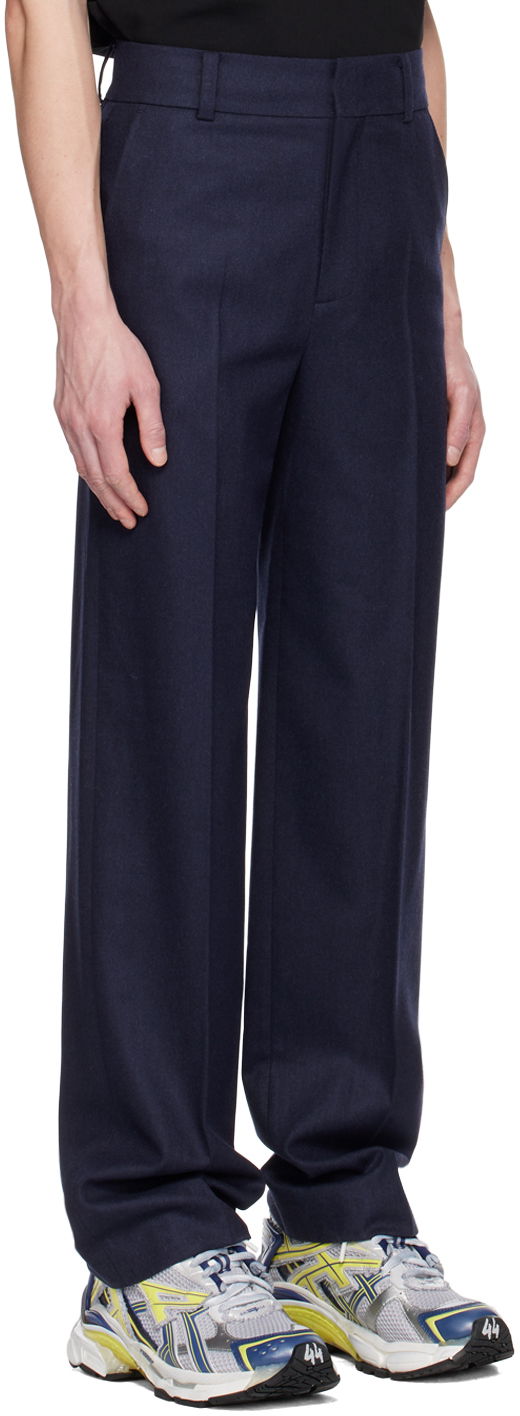 Панталони We11done Melina Wide Leg Wool Trousers Синьо | WD-PT3-22-286-M-NV, 1