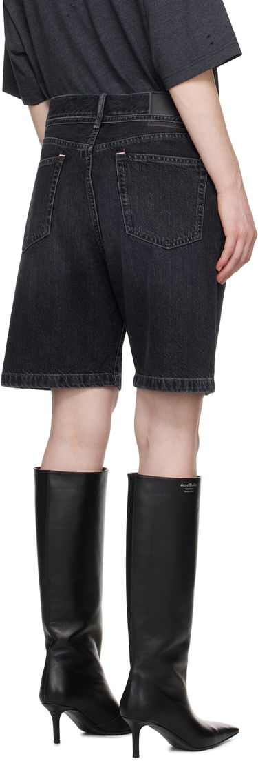 Къси панталони Acne Studios Cinch Denim Shorts Черно | CE0048-, 2
