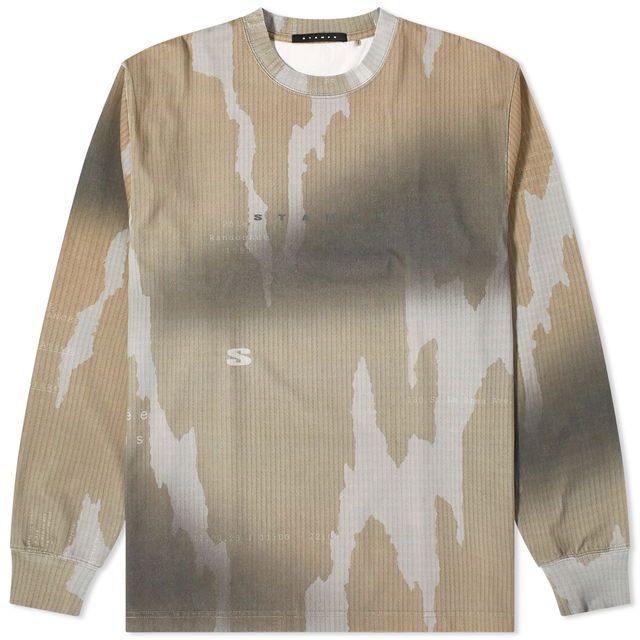 Long Sleeve Ikat Camo Sublimated T-Shirt