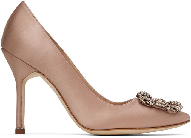 Manolo Blahnik Hangisi Satin Pumps