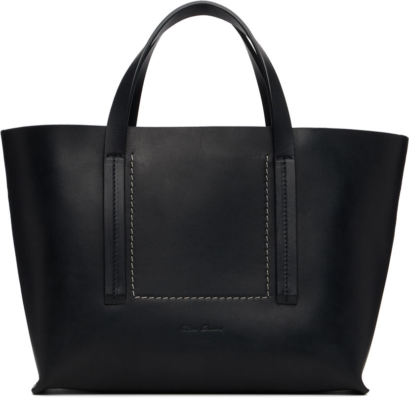 Голяма пазарска чанта Rick Owens Rick Owens Concordians Mini Shopper Tote Черно | RA02E0764 LGE