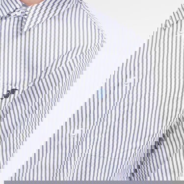 Риза Burberry Stripe Shirt With Logo Patch Бяло | 8102558-C1999, 5