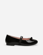 Patent Leather Ballet Flats With Bow