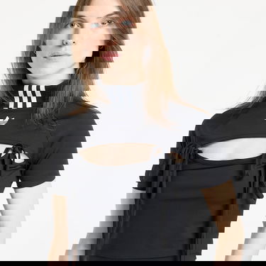 Съкратен топ adidas Performance Cutout Tie Detail Crop Top Черно | JX2537, 4
