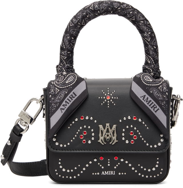 Micro MA Studded Bandana Top Handle Crossbody Bag