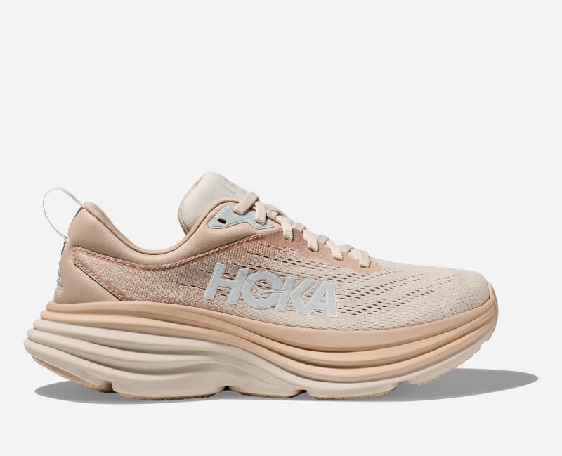 Кецове и обувки Hoka One One Bondi 8 Бежово | 1123202-SSEG, 0