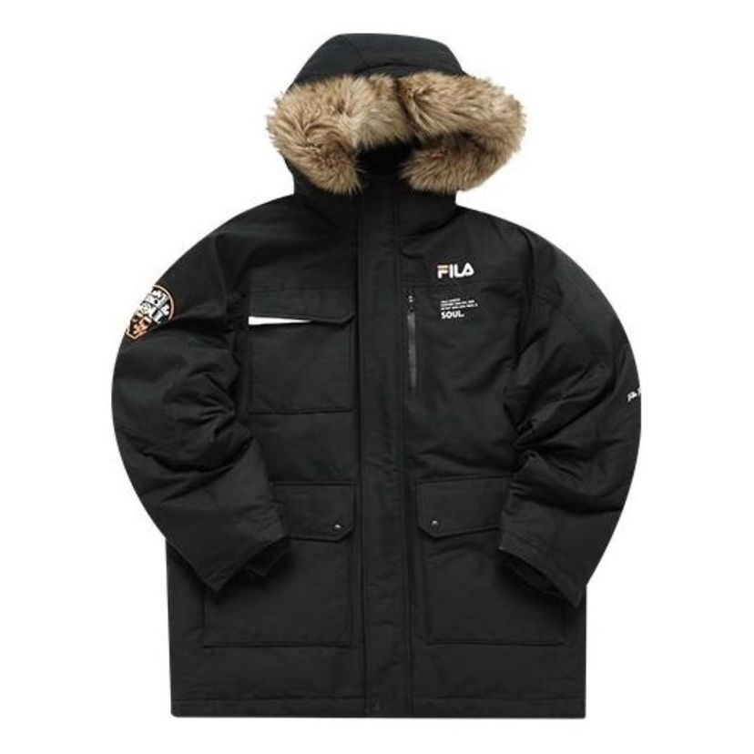 Парка FILA Fusion Multi Pocket Down Jacket Черно | T11M145908F-BK