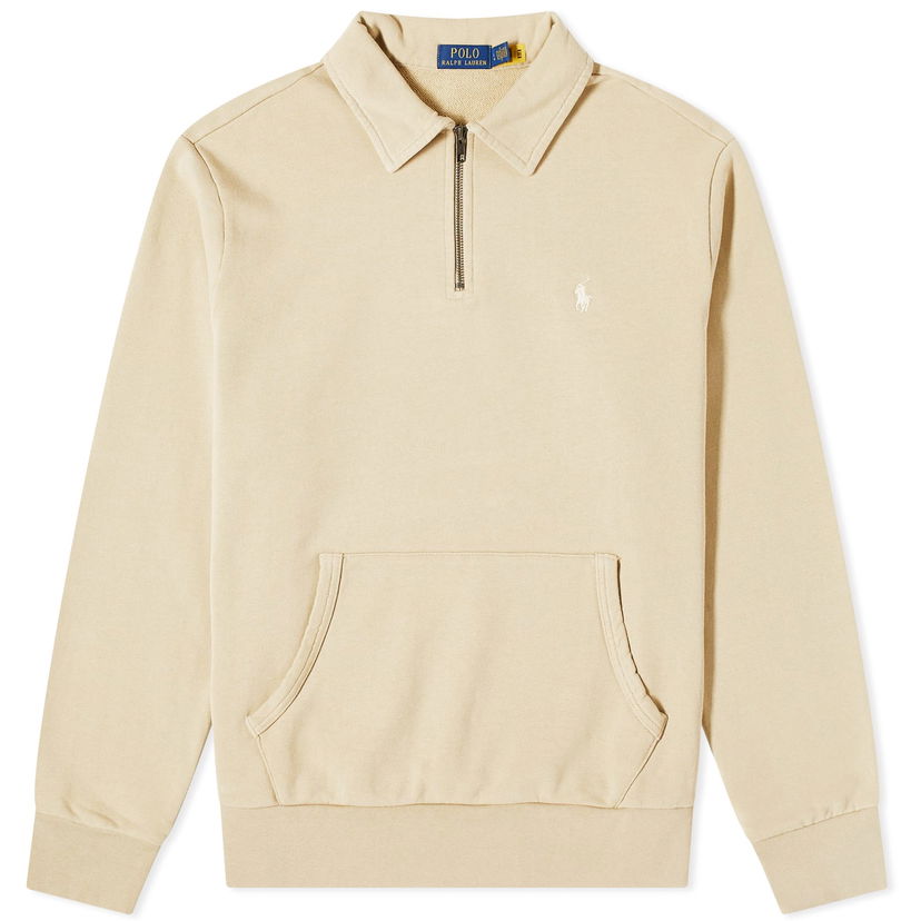 Пуловер Polo by Ralph Lauren Polo Ralph Lauren Men's Loopback Half Zip Sweat Costal Beige Бежово | 710934601002