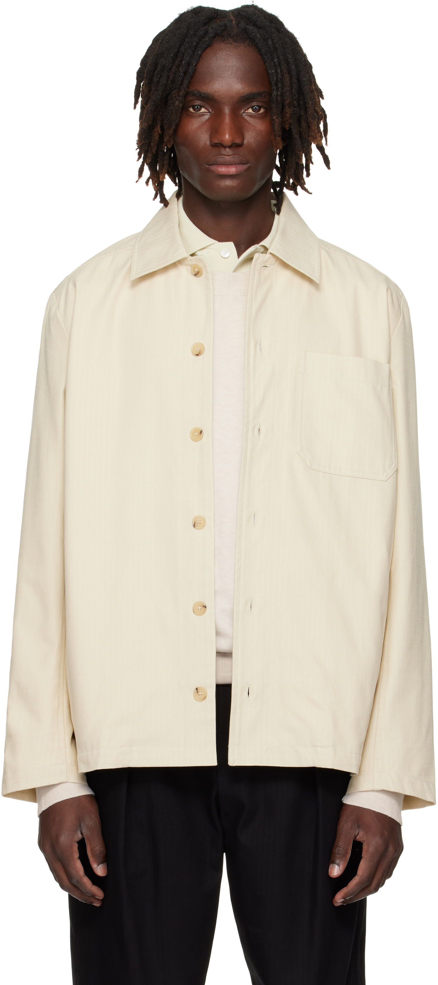 Яке A.P.C. A.P.C. Jeffray Jacket Бяло | COHHW-H02991, 0