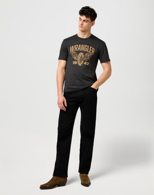 Тениска Wrangler Wrangler Americana Regular Fit T-Shirt Черно | 112371478:XXL, 1