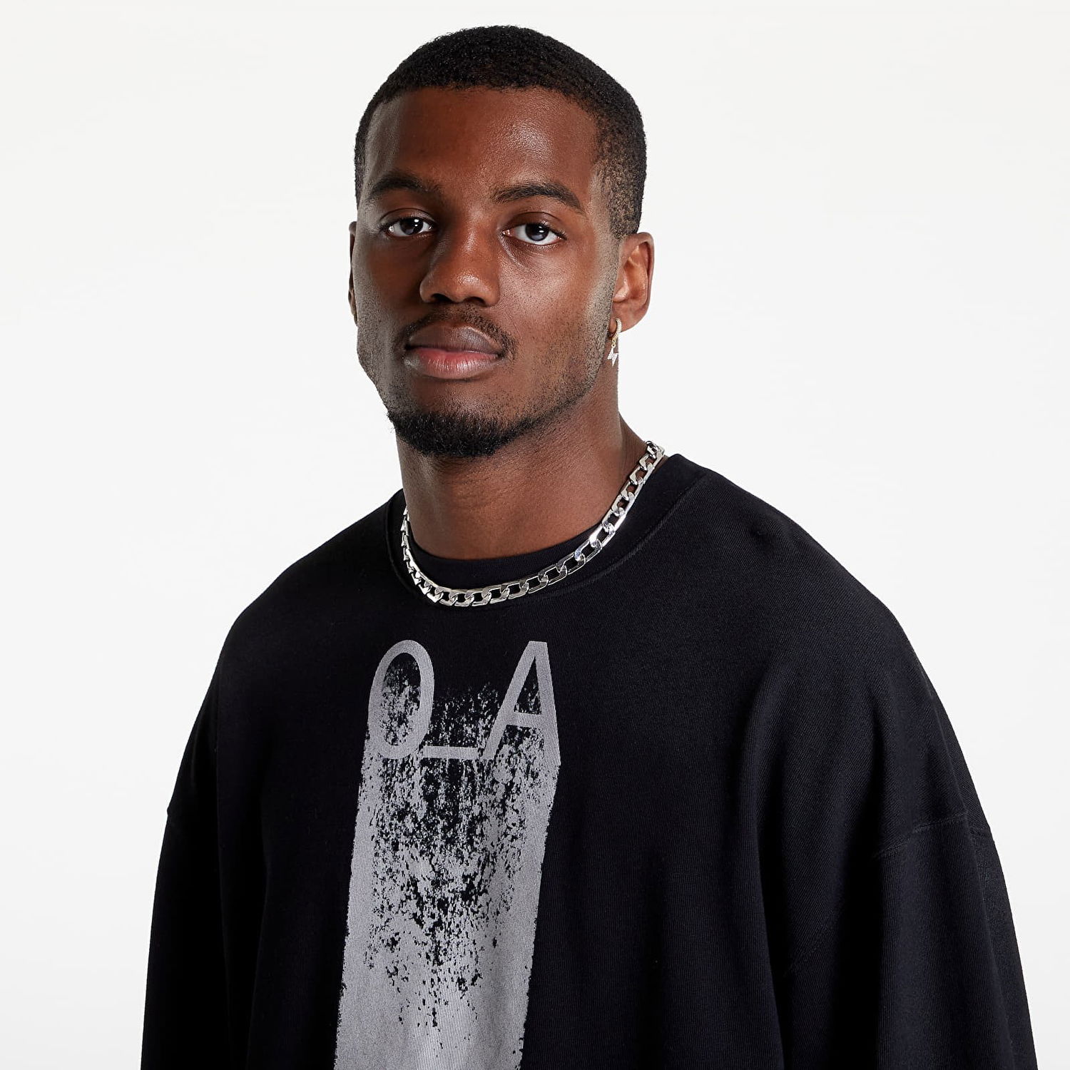 Суитчър A-COLD-WALL* Test Print LS T-Shirt Черно | ACWMTS094 Black, 1