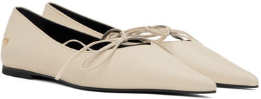 Кецове и обувки Anine Bing Nikki Ballerina Flats with Tie Бежово | A-14-0201-150, 3