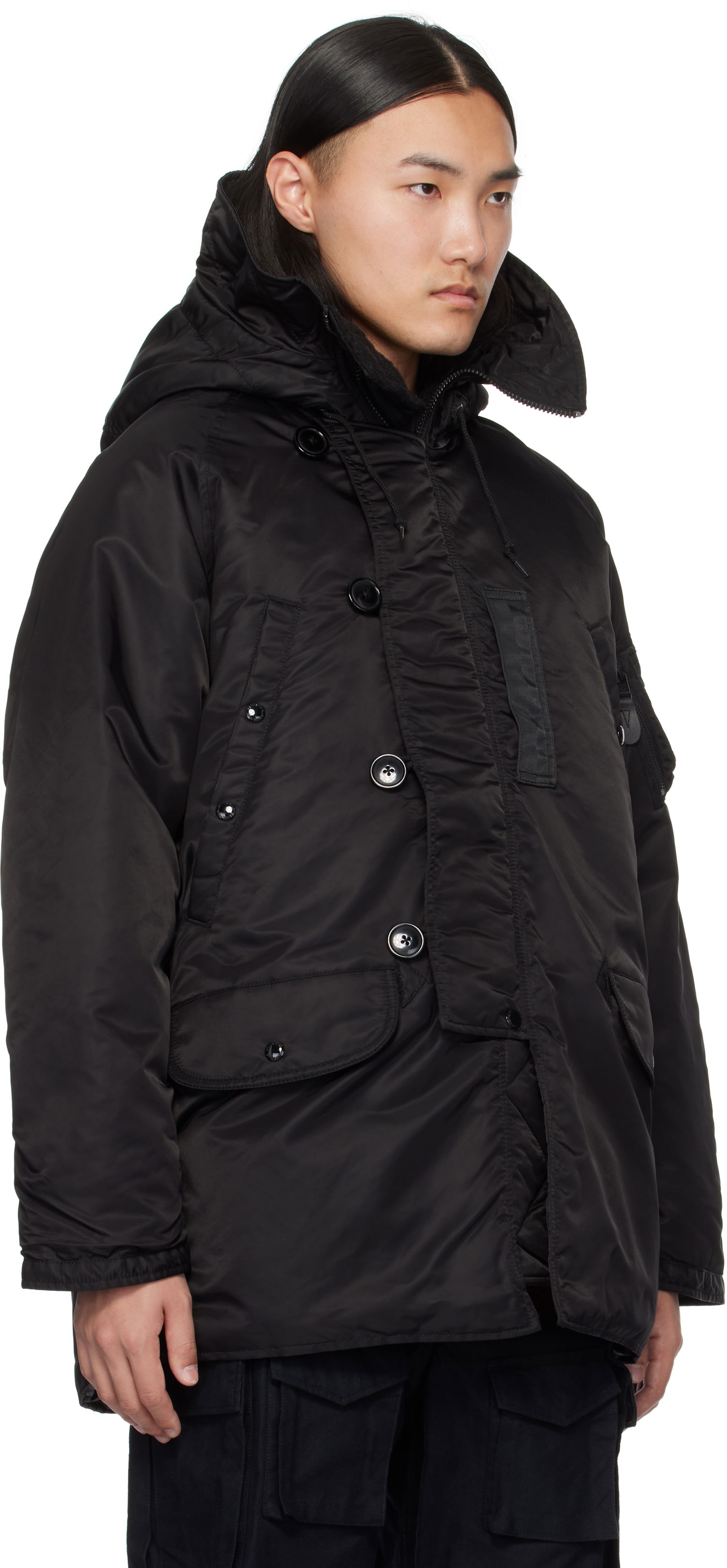 Парка BEAMS BEAMS PLUS MIL Type N-3B Down Jacket Черно | 38180373139, 1