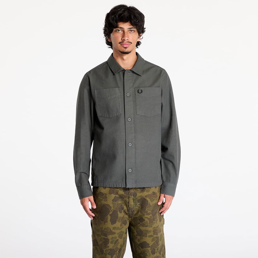 Яке Fred Perry Canvas Overshirt Field Green Зелено | M8514 638