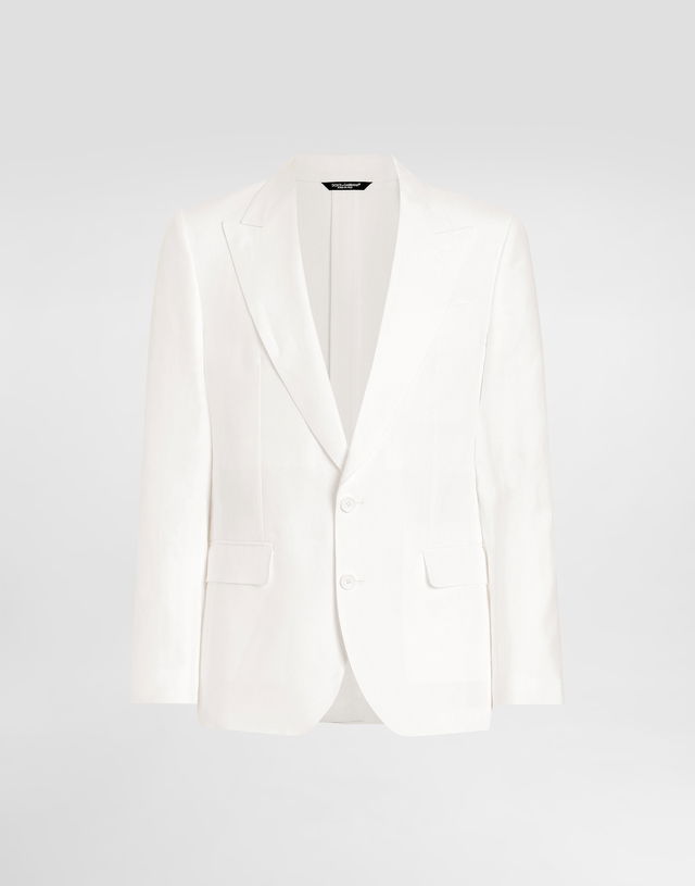 Dolce & Gabbana Single-Breasted Linen Jacket