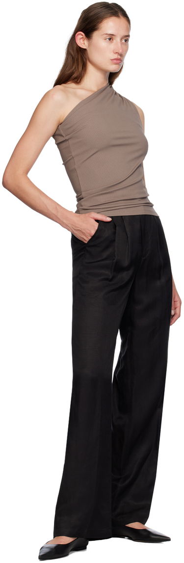 Потник Anine Bing One Shoulder Slim Fit Top Кафяво | A-08-9271-BWN27, 3
