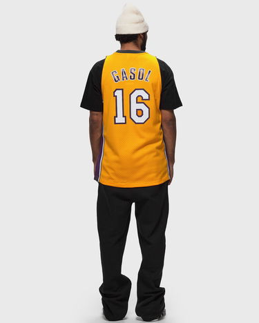 Фланелка Mitchell & Ness NBA SWINGMAN JERSEY LOS ANGELES LAKERS 2009-10 PAU GASOL #16 Жълто | SMJY7609-LAL09PGALTGD, 1